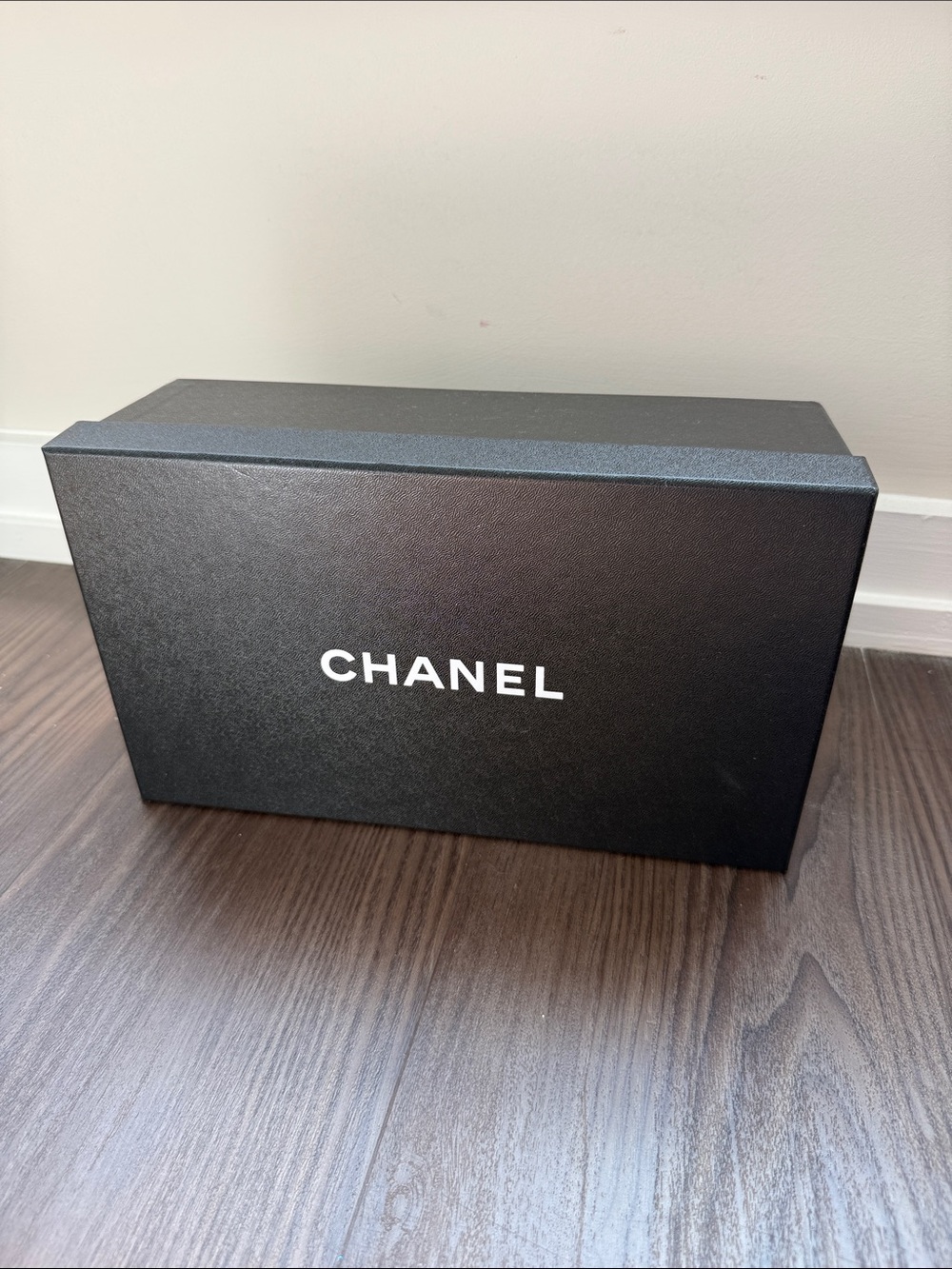 CHANEL Black Logo empty shoe Box